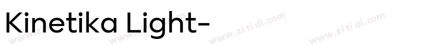 Kinetika Light字体转换